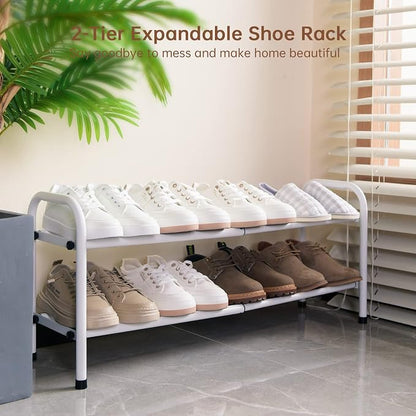 Gonfoam Expandable 2-Tier Shoe Rack - Image 2