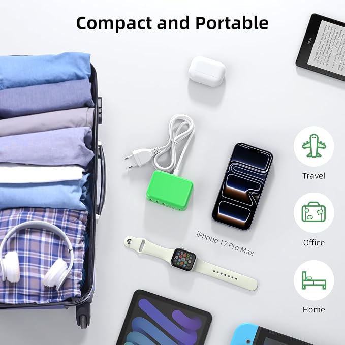 6 in 1 USB Charger, 50% Smaller Charging Station - Image 4
