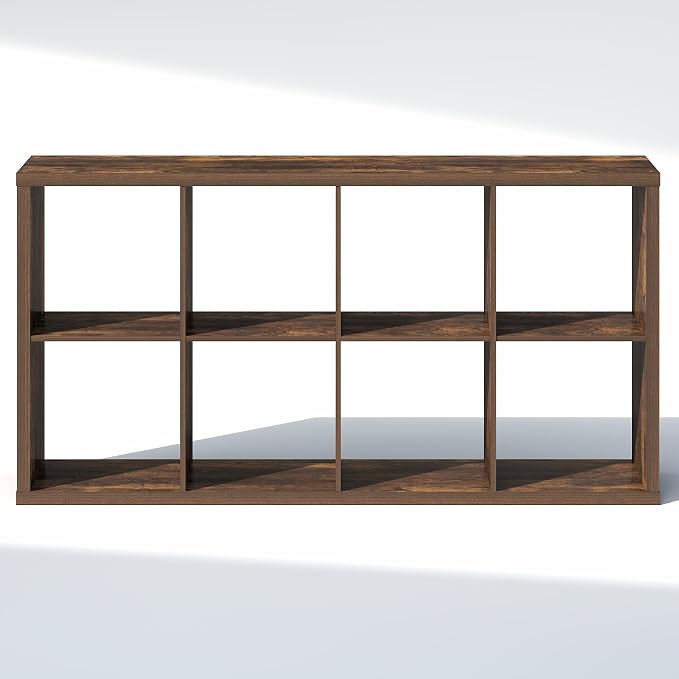 Furinno Cubic Extra Thick 8-Cube Closet Organizers and Storage, Amber Pine | - Image 8