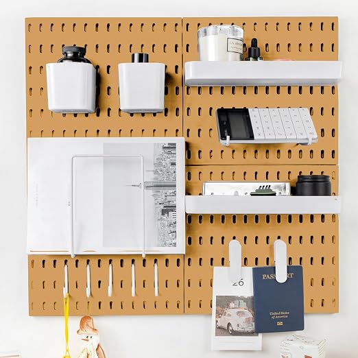 Pegboard Combination Kit for Wall Organizer, Wall Mounted Peg Board Kits for by RIVTUNTOOLS