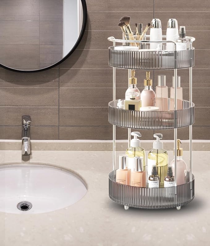 360° Rotating Makeup Organizer for Vanity, Skincare Perfume Organizers and - Image 4
