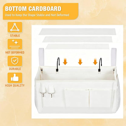 Lilithye Bedside Caddy Bedside Organizer Bedside Storage Caddy - Image 6