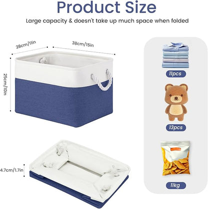 15x11x10 In Foldable Fabric Large Storage Bins - Image 4