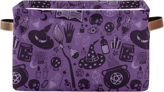 Halloween Witch Foldable Storage Basket by LLCxigua