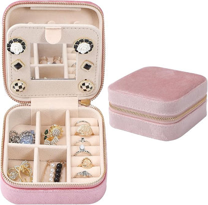 Dajasan Velvet Travel Jewelry Box, Mini Travel Jewelry Case, Small Portable by DAJASAN