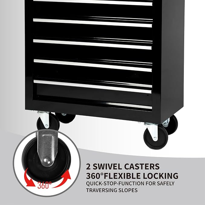 7-Drawer Heavy-Duty Rolling Tool Chest Cabinet - Image 6