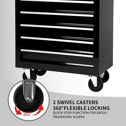 7-Drawer Heavy-Duty Rolling Tool Chest Cabinet - Image 6