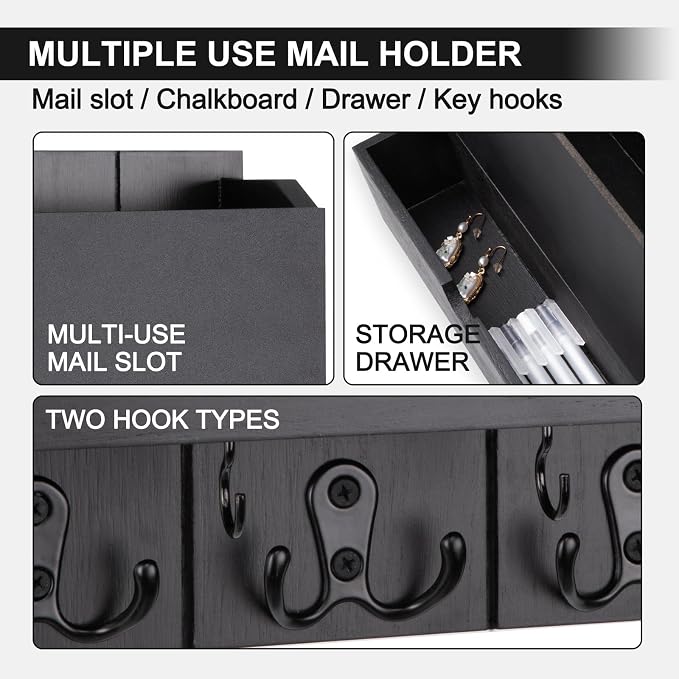 Mail and Key Holder Wall Mount - Image 3