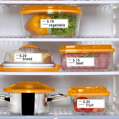 600pcs Removable Freezer Labels, 1x3 Inch Food Storage Stickers Containers Date - Image 4