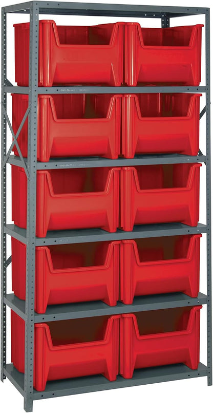 Quantum Storage Systems QSBU-800RD Solid Heavy Duty 6 Shelves 10 Giant Stack by QuantumStorageSystems