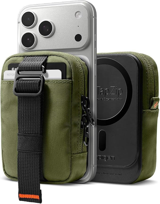 Spigen for MagSafe Wallet Magnetic Pouch Organizer RFID Blocking EDC SSD Card by Spigen