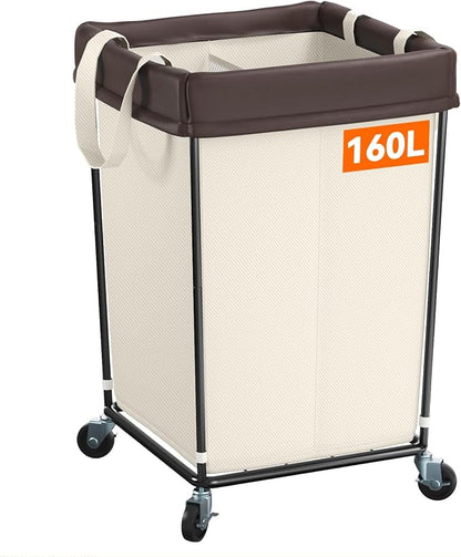 160L Rolling Laundry Basket by Mefirt