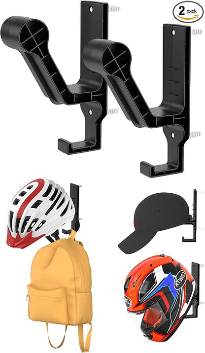 Universal Helmet Wall Mount Organizer 2 Pack, Helmet Rack by NOTMBESTM