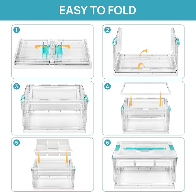 Vtopmart 24 QT Clear Craft Organizer - Image 2