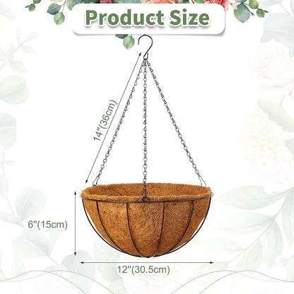 Rtteri 8 Pcs 12 Inch Hanging Baskets - Image 2