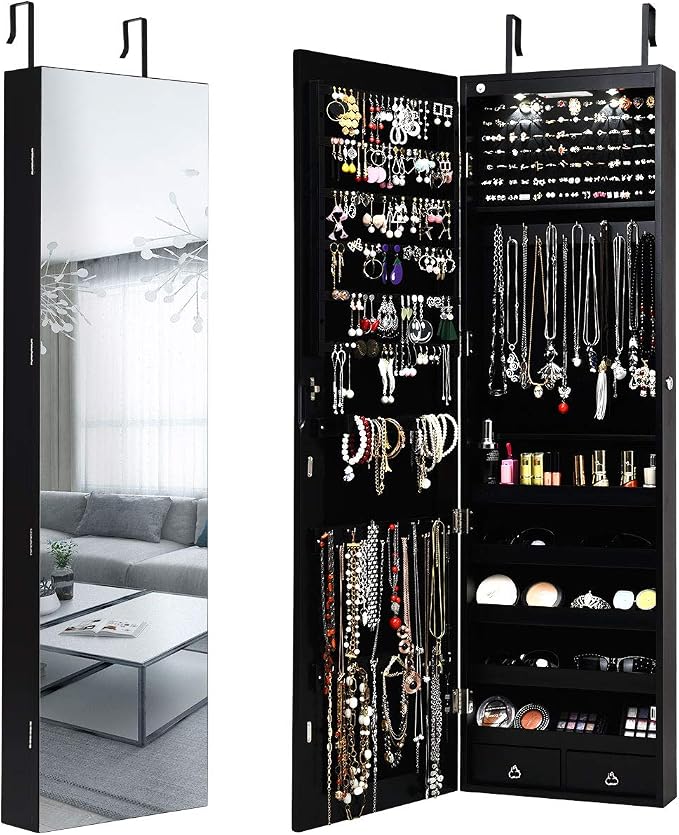 Giantex Wall Door Mounted Jewelry Armoire Cabinet by Giantex