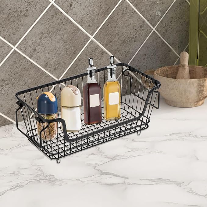 Stackable Storage Basket, Easy Application, Deep Freezer Bins, Refrigerator - Image 8
