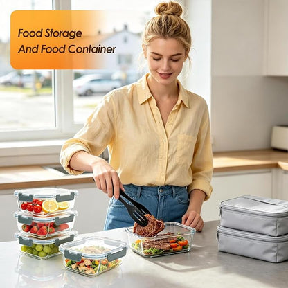 5 Pack 36oz Glass Storage Containers - Image 6