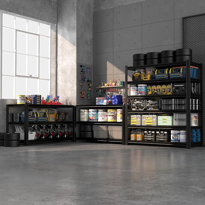 6-Tier 55" W x 24" D x 84" H Garage Shelving 6000LBS Storage Shelves Heavy Duty - Image 9