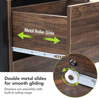 Tribesigns Bookcase, 4-Tier Rustic Bookshelf - Image 7