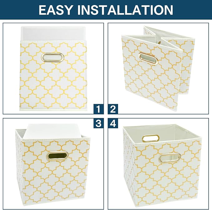 Fabric storage bins Cubes, Fabric Cube Organizer - Image 6