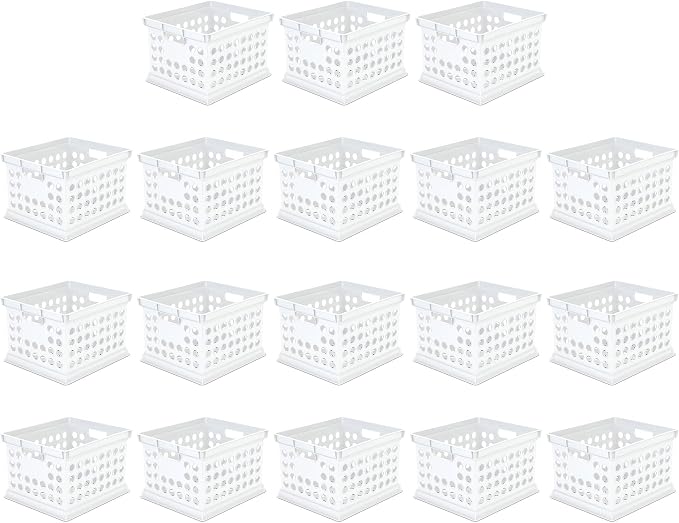 Sterilite Stackable Plastic Storage Crate Bin Organizer File Box by Sterilite