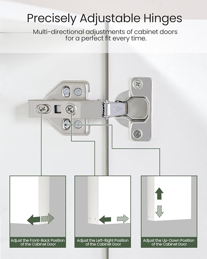 Bathroom Medicine Mirror Cabinet, 21.7'' x 27.6'', Wall-Mounted Bathroom Vanity - Image 7