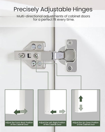Bathroom Medicine Mirror Cabinet, 21.7'' x 27.6'', Wall-Mounted Bathroom Vanity - Image 7