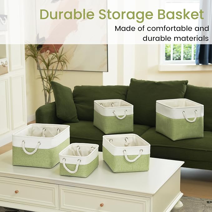 11.8x7.9x5.2 Inch Fabric Small Storage Bins - Image 7