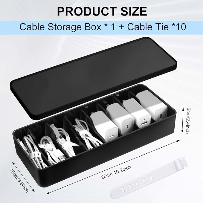 Tatuo 1 Pcs Cable Organizer Box - Image 2