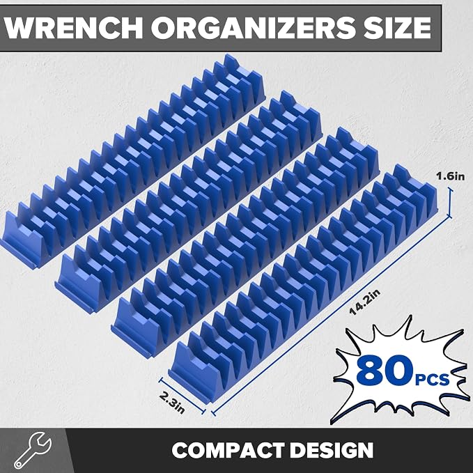 80PCS Modular Wrench Organizer Wrench Holder - Image 2