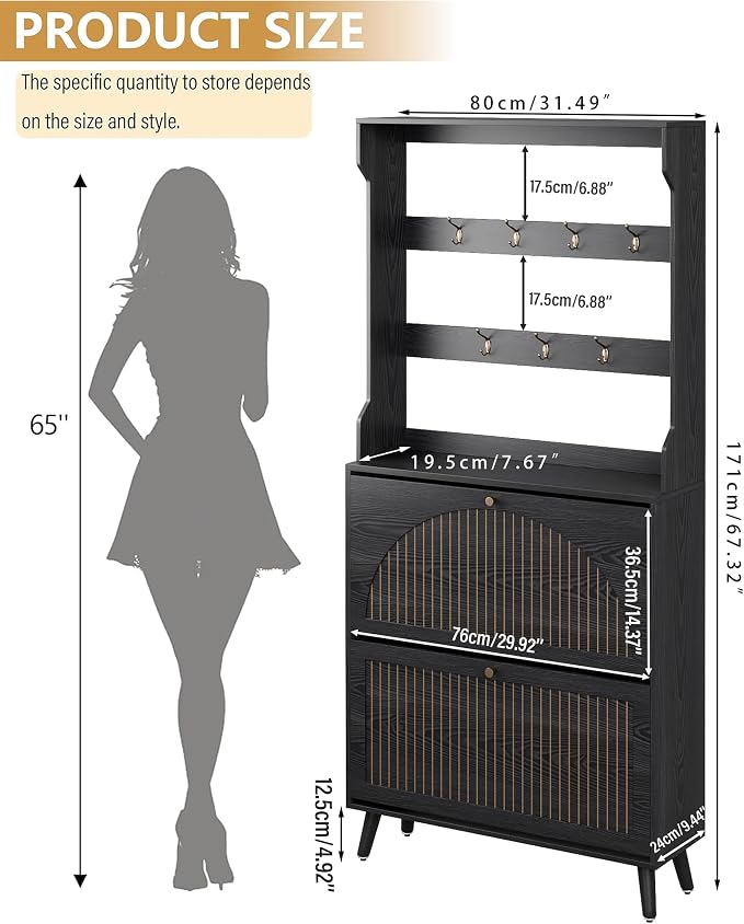 Fsbecl Shoe Cabinet for Entryway - Image 2