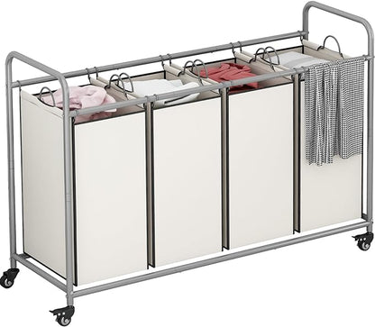 Laundry Sorter 4 Section Hamper Sorter by LINZINAR