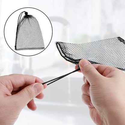 TecUnite 10 Pcs Mesh Bags Drawstring Laundry Bags Large Nylon Mesh Gift - Image 3