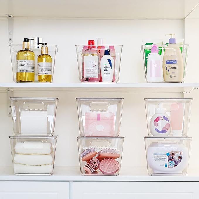 Vtopmart 8 Pack Clear Stackable Storage Bins - Image 6