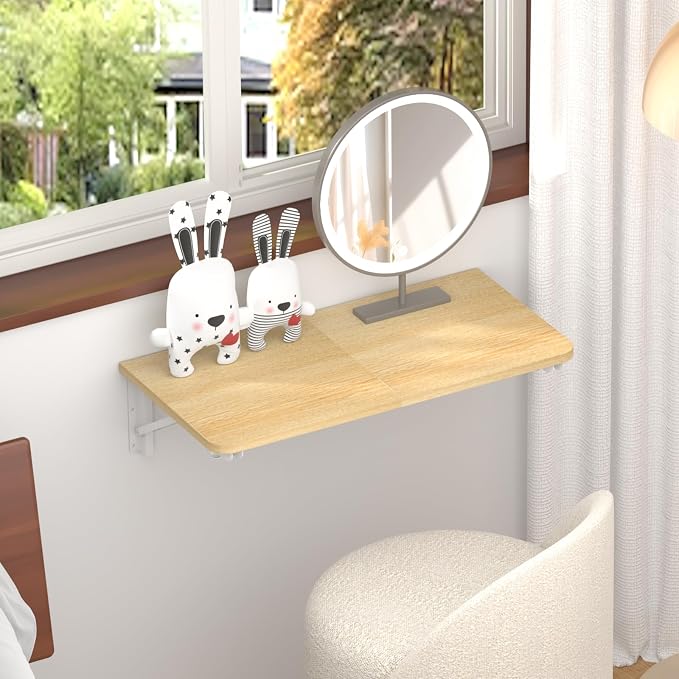 TEAMIX Wall Mounted Folding Table, Floating Desk - Image 3