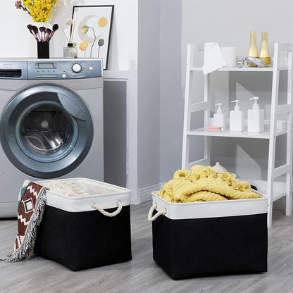 Bidtakay Black Storage Bins Storage Baskets - Image 2