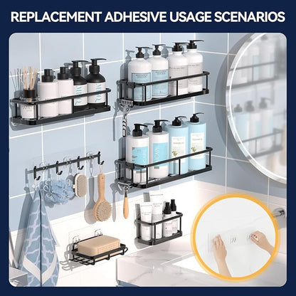 YASONIC 14-Pack Shower Caddy Adhesive Replacement - Image 8
