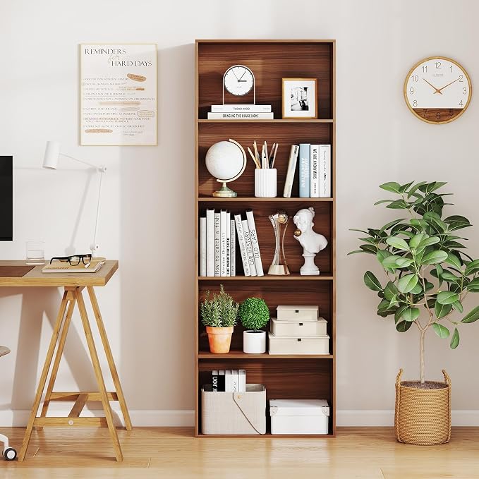 Giantex 5-Tier Bookshelf, Freestanding Bookcase - Image 2