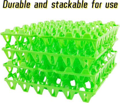 4-Pack Plastic Egg Tray Egg Crates, 30-Egg Flats - Image 2