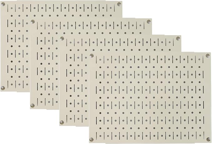 Wall Control Pegboard Wall Organizer Tiles Modular Beige Metal Pegboard Tiling by Wall+Control