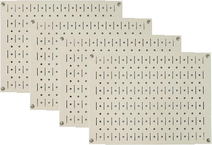 Wall Control Pegboard Wall Organizer Tiles Modular Beige Metal Pegboard Tiling by Wall+Control