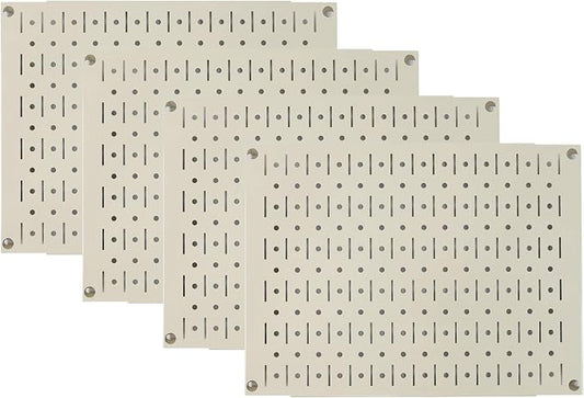 Wall Control Pegboard Wall Organizer Tiles Modular Beige Metal Pegboard Tiling by Wall+Control