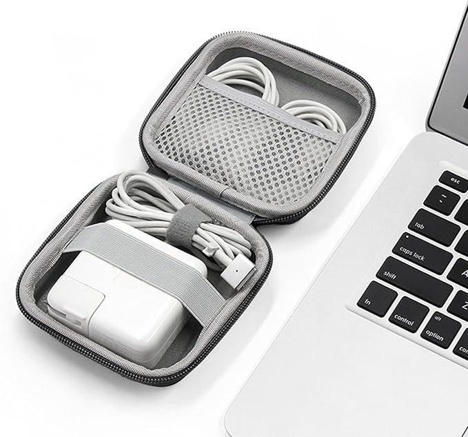 Charger Case for Macbook, Portable Tech Electronic Organizer Bag, Small Travel - Image 6