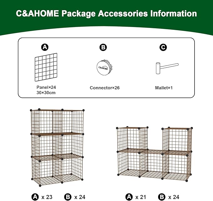 C&AHOME Wire Cube Storage, 6 - Image 7