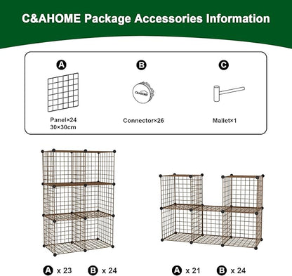 C&AHOME Wire Cube Storage, 6 - Image 7