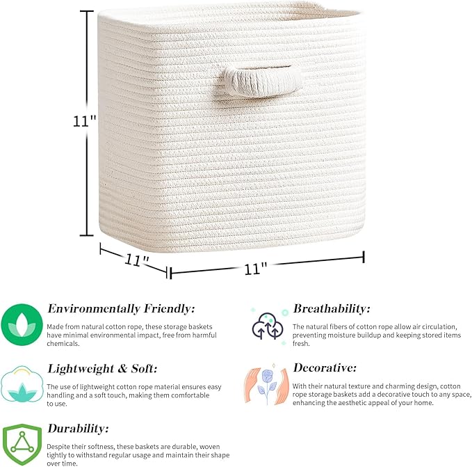 RUNKA Storage Cube Baskets - Image 2
