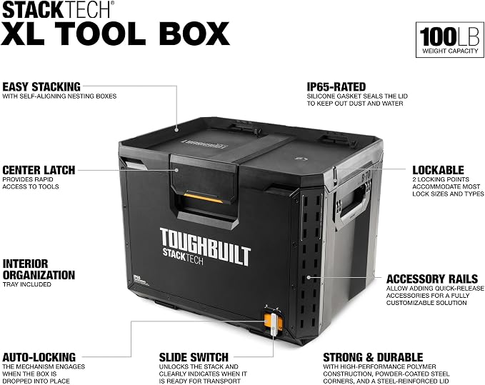 ToughBuilt StackTech XL Tool box Organizer - Image 2