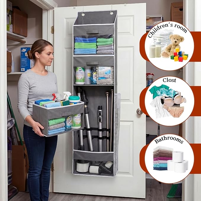 Over Door Wrapping Paper Organizer Storage - Image 6