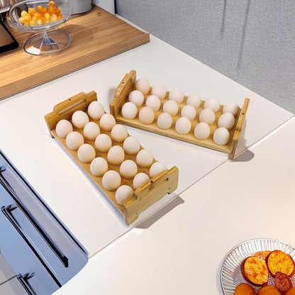 Bamboo Egg Holder Countertop - Image 3